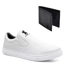 Kit Tenis Masculino Polo + Carteira Polo Casual Macio Leve Confortável Iate Promoção Barato Original Black Friday