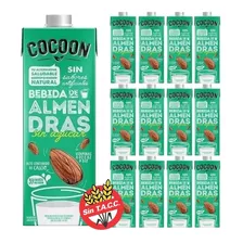 Leche De Almendras Cocoon Vegana Sin Tacc Ni Azucares 1l X12