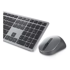 Kit Teclado Y Mouse Dell Km7321w - Español, Gris /v