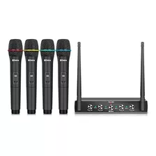 Debra Audio Pro Uhf Sistema De Micrófono Inalámbrico De 4 Ca