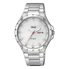 Reloj Para Hombre Q&q A217 A216j201y Plateado