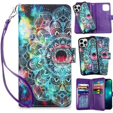 Funda Para iPhone 13 Pro Max 5g, Estampe Mandala/bolsillo