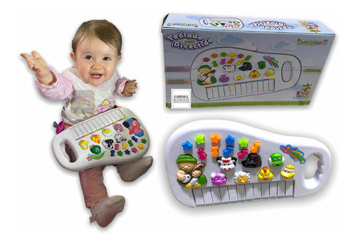 Piano Infantil Teclado Para Criança Com Som Dos Animais Bebe