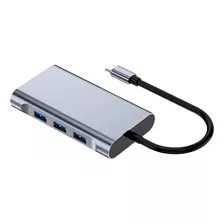 Adaptador Vga/hdmi Tipo Dock De Expansão Dez Em Um Para Celu