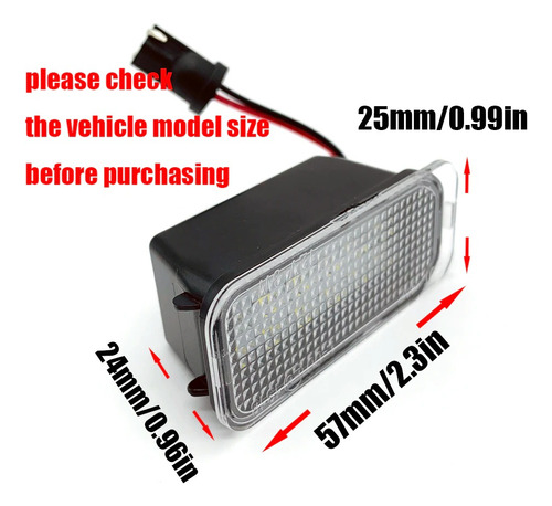 Luz Placa Ford Ranger Escape Focus Fiesta Mondeo Transit Foto 2