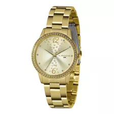 Relógio Lince Analógico Dourado Feminino Lrgj133l C2kx