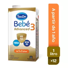 Sancor Bebe Advanced Formula Etapa 3 Brick 12 Un X 1 Lt