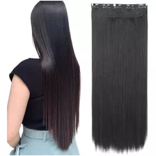 Cabelo Aplique Tic Tac Liso Idêntico Humano 70 Cm - Oferta 