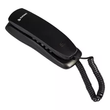 Telefono De Linea Fijo Gondola Pared Mesa Con Cable Volumen Color Negro
