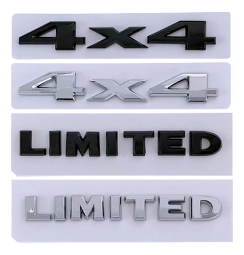 Para Compatible Con Jeep 4x4 Letter Logo 3d Metal Tailgate Foto 2