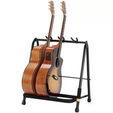 Suporte Rack P Guitarra Violão Baixo 3 Peças Hercules Gs523b Cor Preto/amarelo