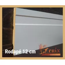 21 Metros De Rodapé 12 Cm Em Mdf Branco