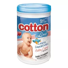 10 Refil Lenço Umedecido Baby Care Cotton Line 4.000 Lenços