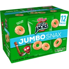 Kellogg's Cereal Apple Jacks Jumbo Snax 153 Gr 12 Bolsitas