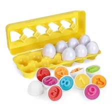 Juego Didáctico De Huevos Coloridos Para Niños