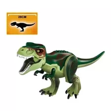 T-rex Verde Dinossauro Blocos De Montar