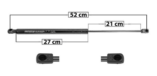 1-amortiguador 5a Puerta Izq O Der Spart Nissan Rogue 08-14 Foto 8