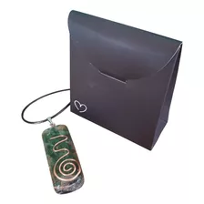 Colar De Orgonite Com Malaquita Modelo 3