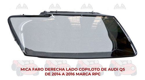 Faro (mica) Audi Q5 2014-14-2015-15-2016-16 Ore Foto 10