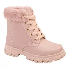 Bota Feminina Infantil Bota Tratorada Feminina Botinha Macia