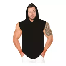 Kit De 5 Camisas Machao Regata Com Toca Musculação Com Capuz