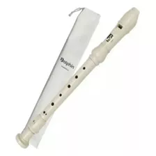 Flauta Doce Tipo Yamaha Dolphin Soprano Germânica C/ Capa 