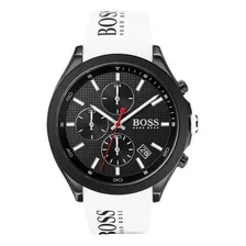 Reloj Hugo Boss Hombre Silicona 1513718 Velocity Color De La Correa Blanco Color Del Bisel Blanco Color Del Fondo Negra