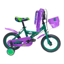 Bicicleta Infantil Lamborghini 217124 Frenos V-brakes Color Hulk Con Ruedas De Entrenamiento 