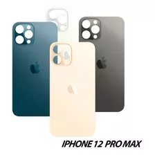 Tapa Trasera Cristal iPhone 12 Pro Max Orificios Grandes