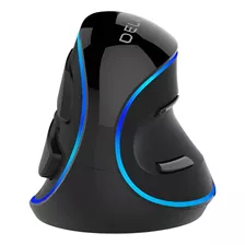 Delux-ratón Vertical M618plus Blue Mouse Ergonómico 1600 Dpi