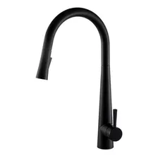 Torneira Gourmet Monocomando Cozinha Preto Fosco Extensível