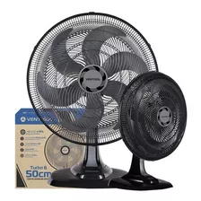 Ventilador Osc Mesa Turbo 6p 50cm Preto 220v Ventisol