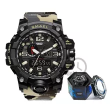 Relógio Militar Esportivo Digital Militar Smael 1545
