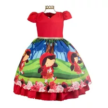 Vestido Festa Chapeuzinho Vermelho Roupa Infantil Promoção