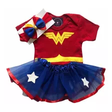 Body Bebê Personagens + Laço + Saia De Tule - Mesversário