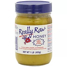 Really Raw Honey, Honey, 2pack (1 Lb (453 G) Cada Uno) Fdllw