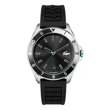 Reloj Lacoste De Caucho Negro 2011188 Para Hombre