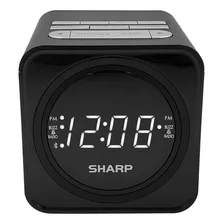 Sharp Radio Reloj Fm Con Altavoz Bluetooth, Puerto De Carga.