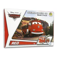 Quebra Cabeça Carros Red- Dtc - 3d - Disney