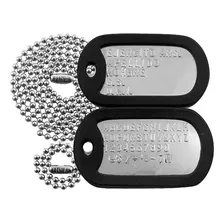 Chapas Dog Tags De Identificacion Militar Originales U.s.a.