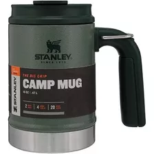 Caneca Copo Stanley Camp Mug Verde 473 Ml Com Tampa E Alca