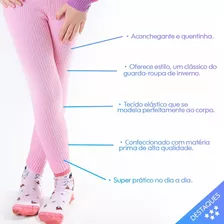 Kit Calça Para Meninas 5 Peças Longa Termica Barato