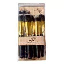 Kit 10 Pincéis Para Maquiagem Pretty Sister Makeup Ygj-1298