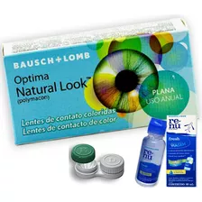 Lente De Contato Colorida Natural Look Sem Grau Anual