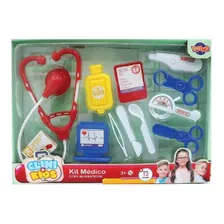 Brinquedo Kit Médico Com 12 Acessórios Deluxe Toyng Infantil