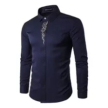 Camisa Bordada Africana Para Hombre, Vestidos Casuales De Ma