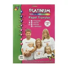 Papel Transfer Platinum Prendas Claras Tamaño A4 X Unidad