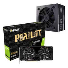 Placa De Video Nvidia Gtx 1660 Super + Fuente 550w 80 Bronce