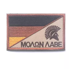 Patch Bandeira Alemanha Punish Molon Labe Desert Multicam