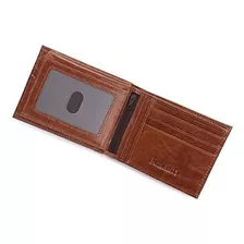 Cartera De Bloqueo Rfid Para Hombre Italiano Vintage Cuero